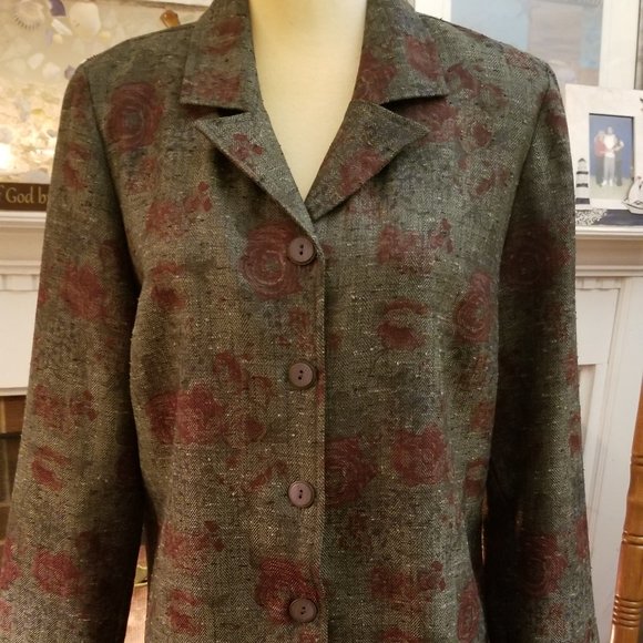 WOMENS FLORAL BLAZER THE TOG SHOP 12